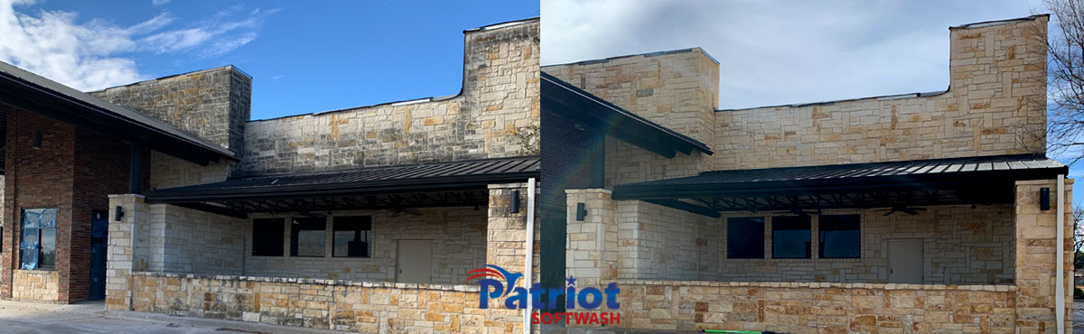 Patriot SoftWash Austin Stone Wall