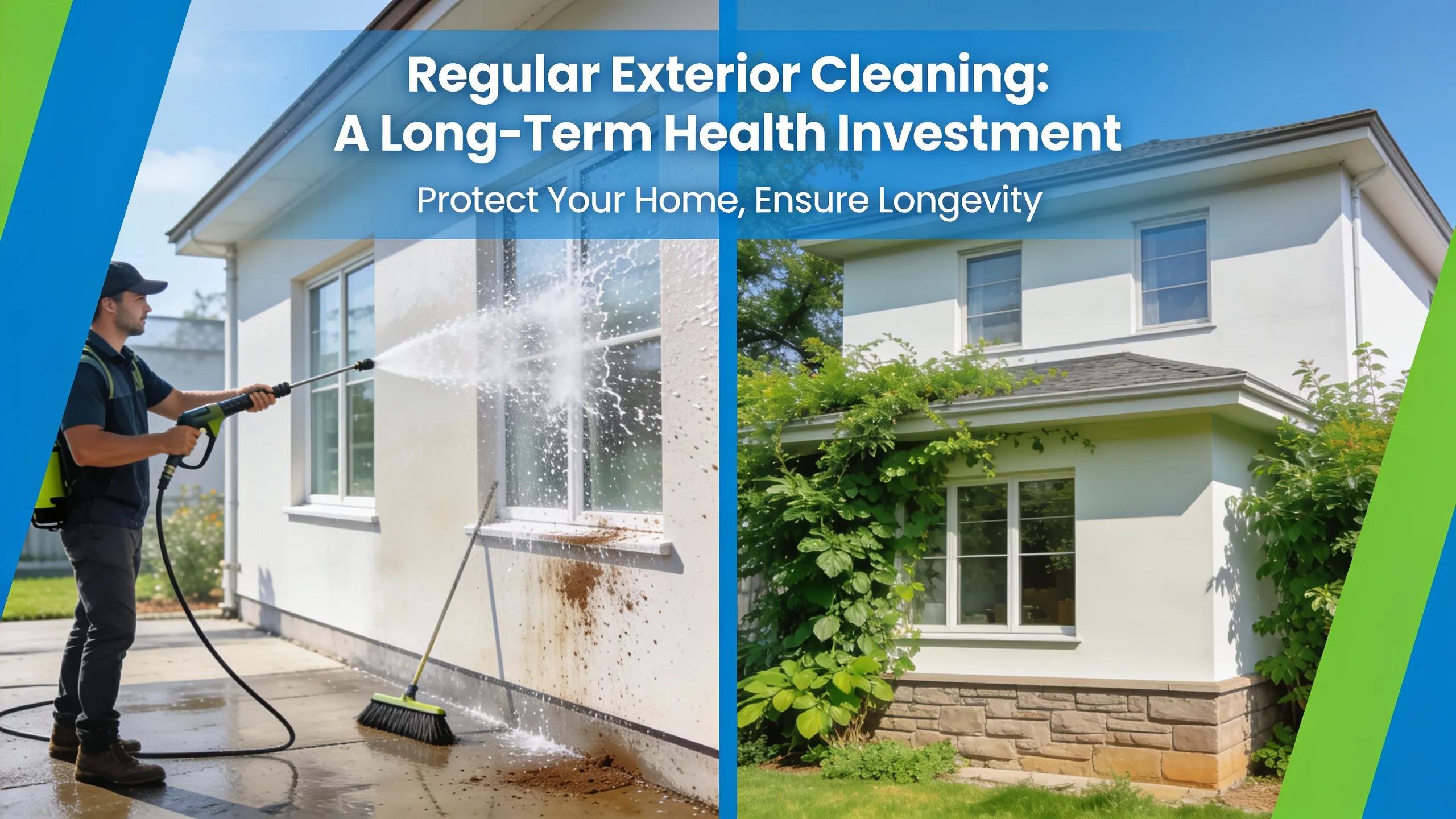 Regular exterior cleaning should be viewed as an investment in the long-term health