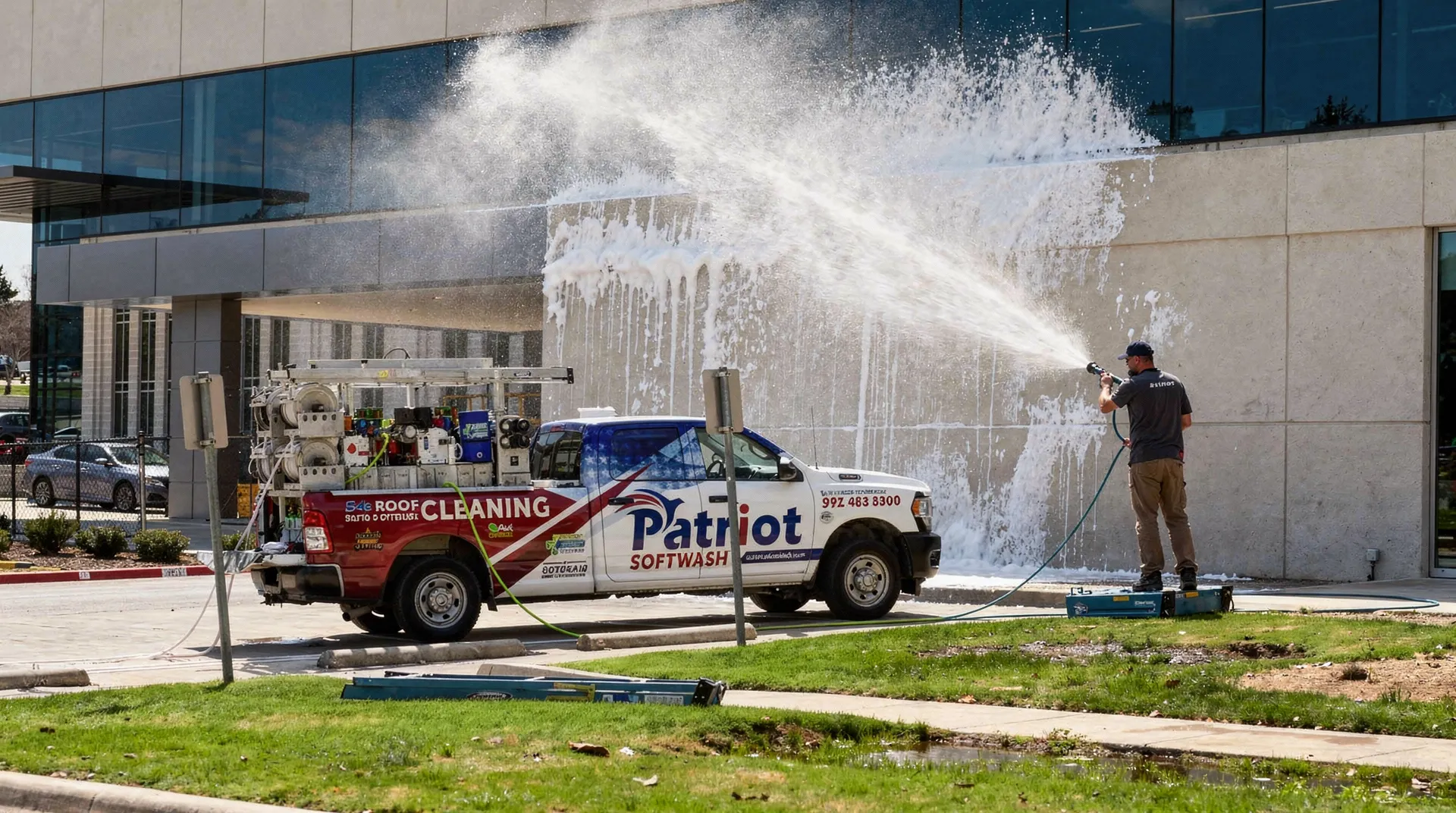 Soft washing cleans more thoroughly and lasts 4–6 times longer than pressure washing alone.; Soft