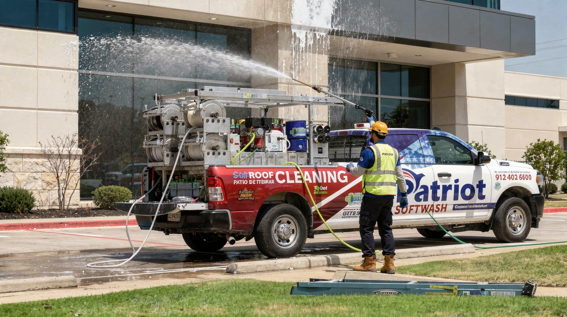 Patriot SoftWash technicians are trained and certified annually and background-checked to ensure consistent, trustworthy